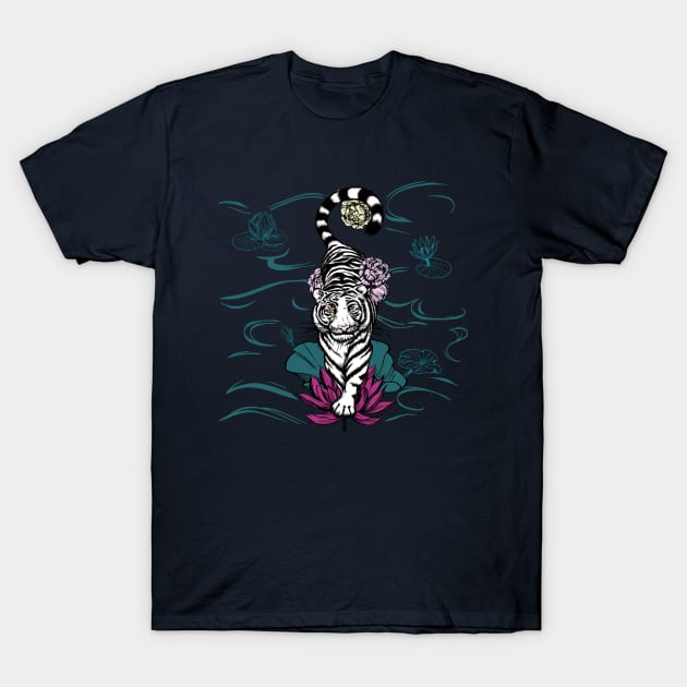 Tiger Lotus T-Shirt by shaireproductions